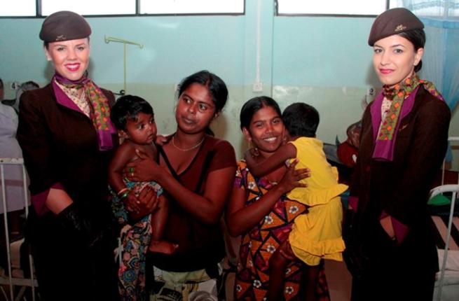 Etihad Airways organises charity visit to Sri Lanka to support global education and health intiative