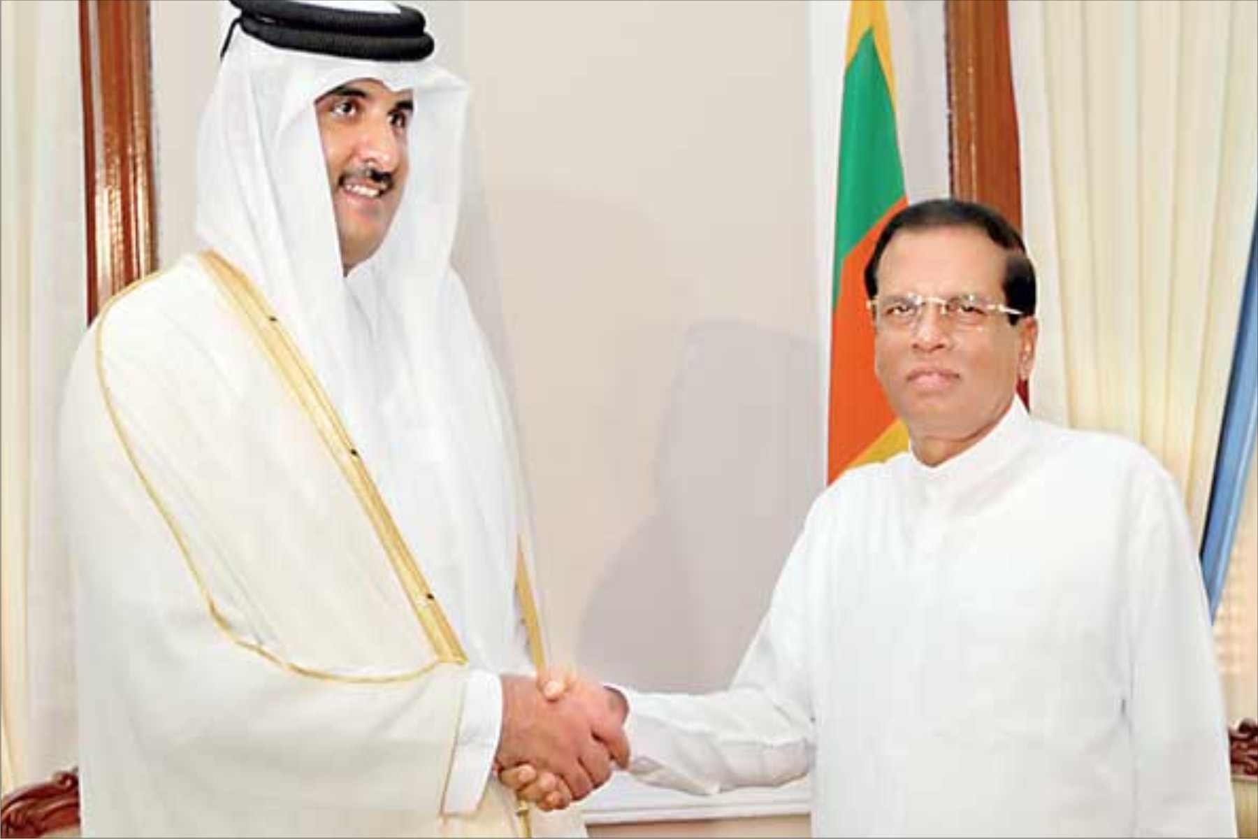 Emir of Qatar, Sri Lankan President discuss bilateral cooperation